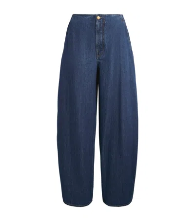 Jil Sander Mid-rise Barrel Jeans In Blue
