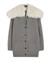 Jil Sander Wool, Cotton, And Cashmere-blend Cardigan In Gray
