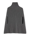 Jil Sander High-neck Ribbed Cape