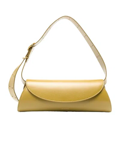 Jil Sander Mini Cannolo Leather Shoulder Bag In Multicolor