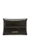 Jil Sander Mini Coin Purse Leather Wallet In Black