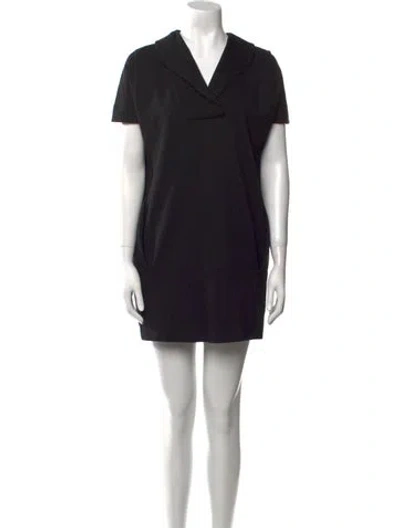 Pre-owned Jil Sander Mini Dress In Black