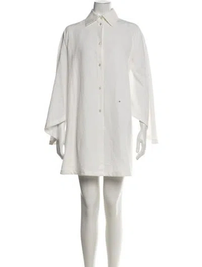 Pre-owned Jil Sander Mini Dress In Neutrals