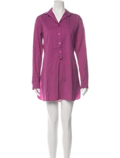 Pre-owned Jil Sander Mini Dress In Purple