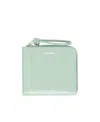Jil Sander Mini Giro Wallet In Green