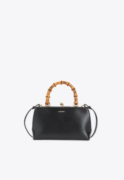 JIL SANDER MINI GOJI BAMBOO TOP HANDLE BAG