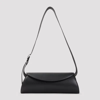 Jil Sander Mini Granof Shoulder Bag - W34cm H12cm D11cm In Black