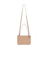 Jil Sander Mini Leather Crossbody Bag In Nude