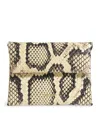 Jil Sander Mini Leather Folded Cross-body Bag In Beige