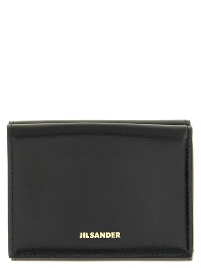 Jil Sander Mini Leather Wallet In Pink