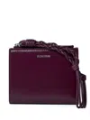 Jil Sander Mini Leather Wallet In Red