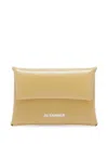 Jil Sander Mini Sheepskin Coin Purse In Yellow