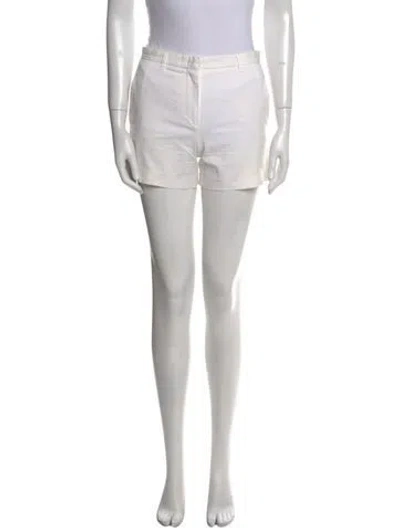 Pre-owned Jil Sander Mini Shorts In White