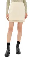 Jil Sander Mini Skirt Ecru In White