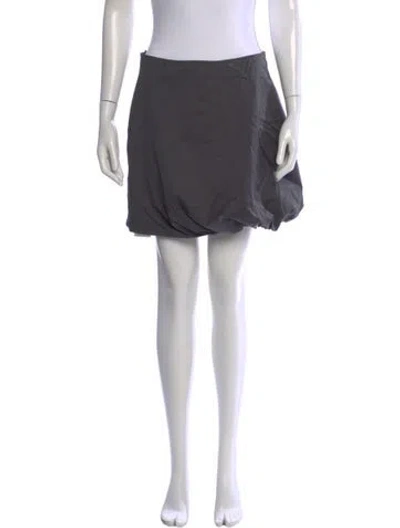 Pre-owned Jil Sander Mini Skirt In Gray
