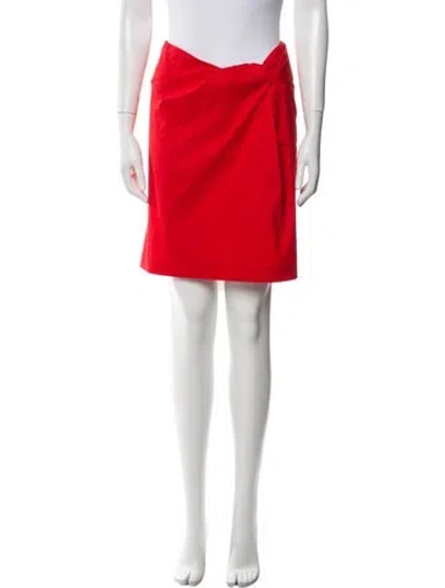 Pre-owned Jil Sander Mini Skirt In Red