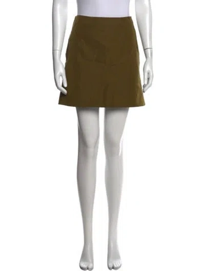 Pre-owned Jil Sander Mini Skirt W/ Tags In Green