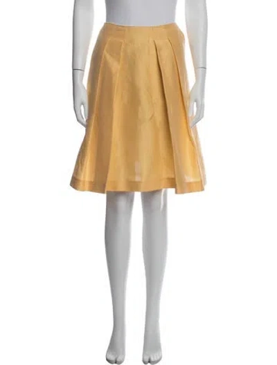 Pre-owned Jil Sander Mini Skirt In Yellow