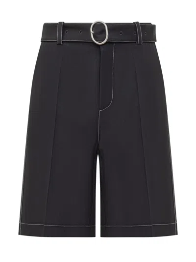 Jil Sander Mini Tailored Shorts In Black