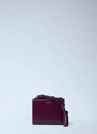 Jil Sander Mini Wallet In Burgundy