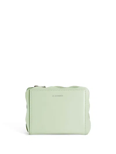Jil Sander Mini Portemonnaie In Grün