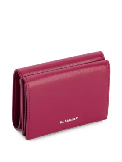Jil Sander Mini Wallet In Red