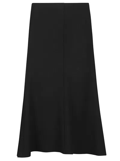 Jil Sander Minimalist Solid Fabric Skirt In Black