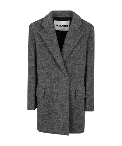 JIL SANDER JIL SANDER MÉLANGE-EFFECT FELTED BLAZER