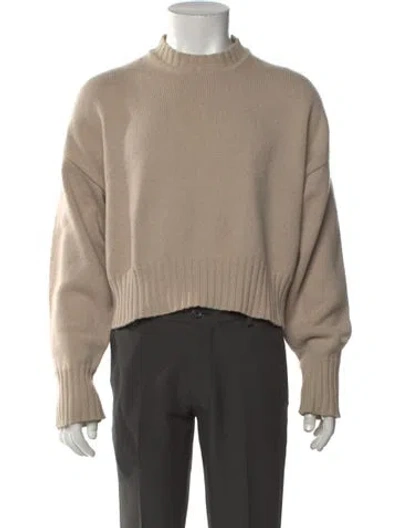 Pre-owned Jil Sander Mock Neck Long Sleeve Pullover In Neutral
