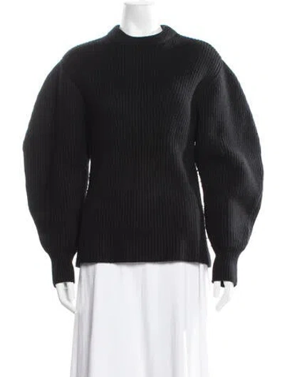 Pre-owned Jil Sander Mock Neck Sweater In Black