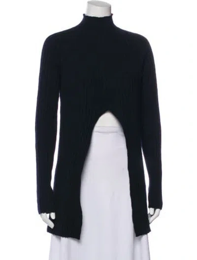 Pre-owned Jil Sander Mock Neck Sweater In Blue
