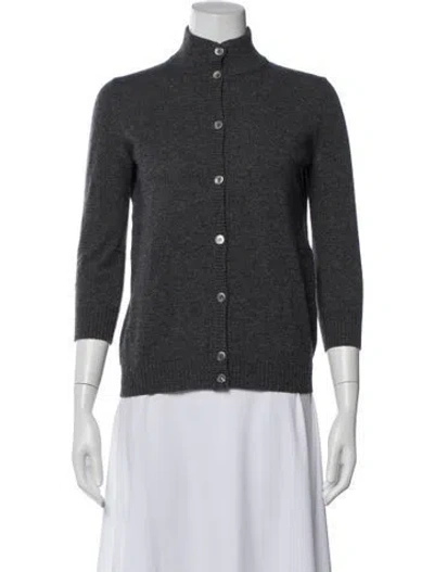 Pre-owned Jil Sander Mock Neck Sweater In Gray