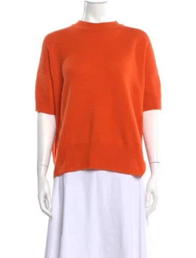 Pre-owned Jil Sander Mock Neck Sweater In Orange