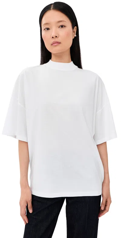Jil Sander Mock Neck T-shirt Optic White