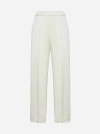 Jil Sander High-waist Straight-leg Trousers In Natural