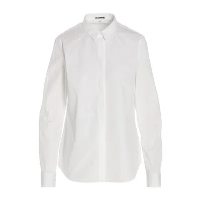 Jil Sander Modern Oversized Shirt In Optic White