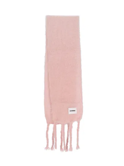 JIL SANDER MOHAIR AND WOOL BLEND SCARF