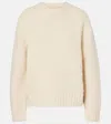 Jil Sander Mohair And Wool-blend Sweater In White