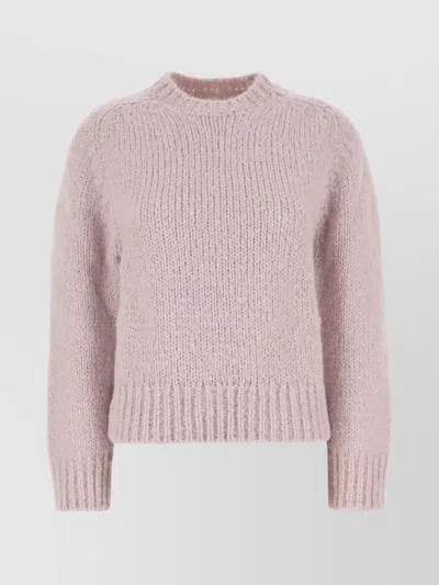 JIL SANDER MOHAIR BLEND CREW NECK SWEATER