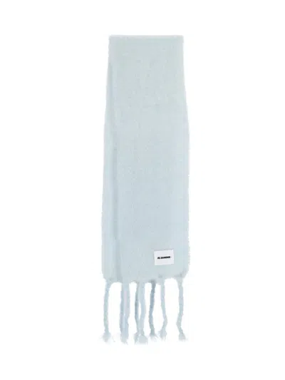 Jil Sander Mohair-blend Scarf - Light Blue