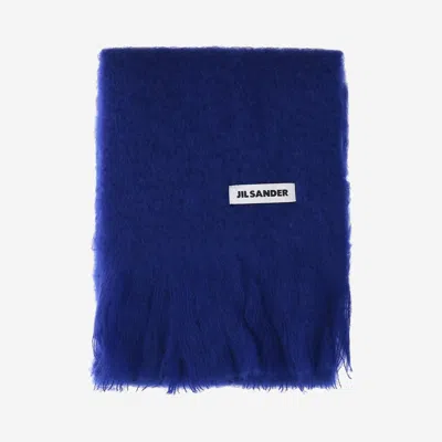 Jil Sander Mohair Blend Scarf In Yellow