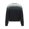 Jil Sander Ombre Mohair Wool Blend Sweater In Green