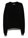 Jil Sander Mohair Wool Sweater In Black