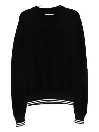 Jil Sander Mohair Wool Sweater In Black