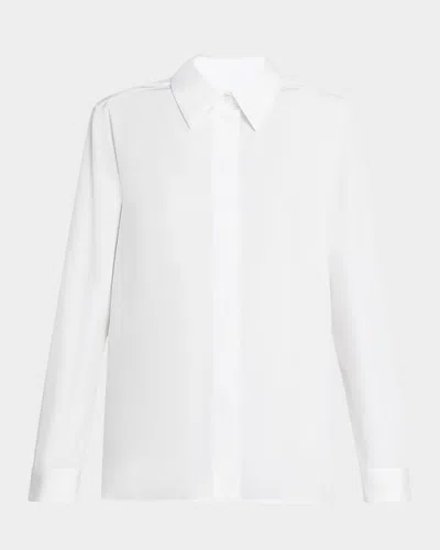Jil Sander Monday Cotton Button-down Shirt In Optic White