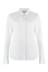 Jil Sander Monday Cotton Poplin Shirt In White