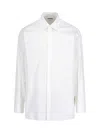 Jil Sander Cotton Zip-up Overshirt In White
