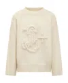 Jil Sander Man Sweater Cream Size 38 Mohair Wool, Polyamide In Nude