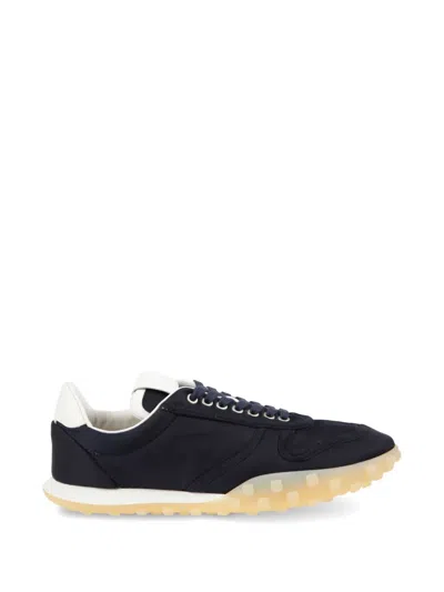Jil Sander Moon Low-top Canvas Sneakers In Blue