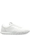 Jil Sander Two-tone Fabric And Suede Sneakers